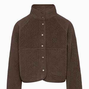 Sunday Best Brown Sherpa Button-Up Jacket